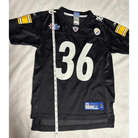 Vintage NFL Pittsburgh Steelers Jerome Bettis Superbowl Reebok Jersey Youth Sz M - Picture 7 of 9
